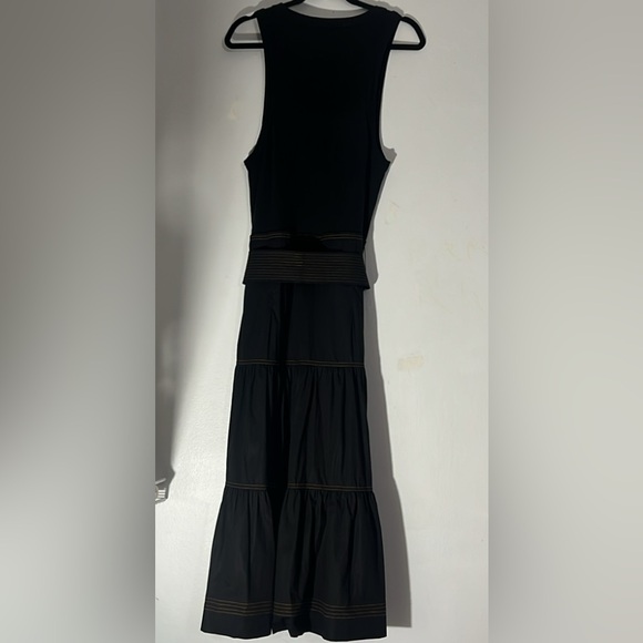 Veronica Beard Austyn Midi Black Sleeveless Dress XL - Picture 6 of 9
